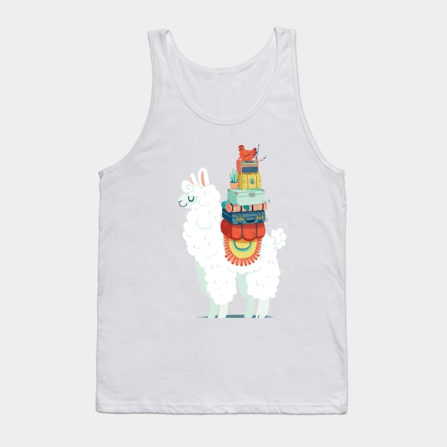 Llama Tank Top by hellocloudy